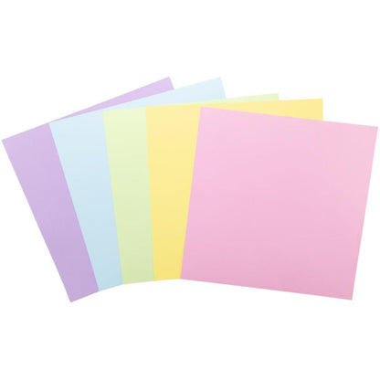 Pastel Cardstock 12&quot; / 50 Hojas Cartulina Premium Colores Pastel 30.5 cm Papel Harmony Paper