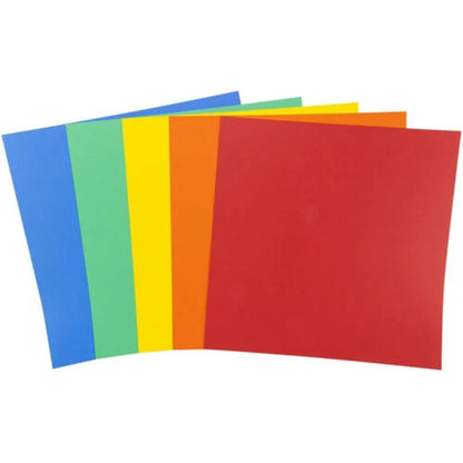 Primary Cardstock 12&quot; / 50 Hojas Cartulina Premium Colores Primarios 30.5 cm Papel Harmony Paper