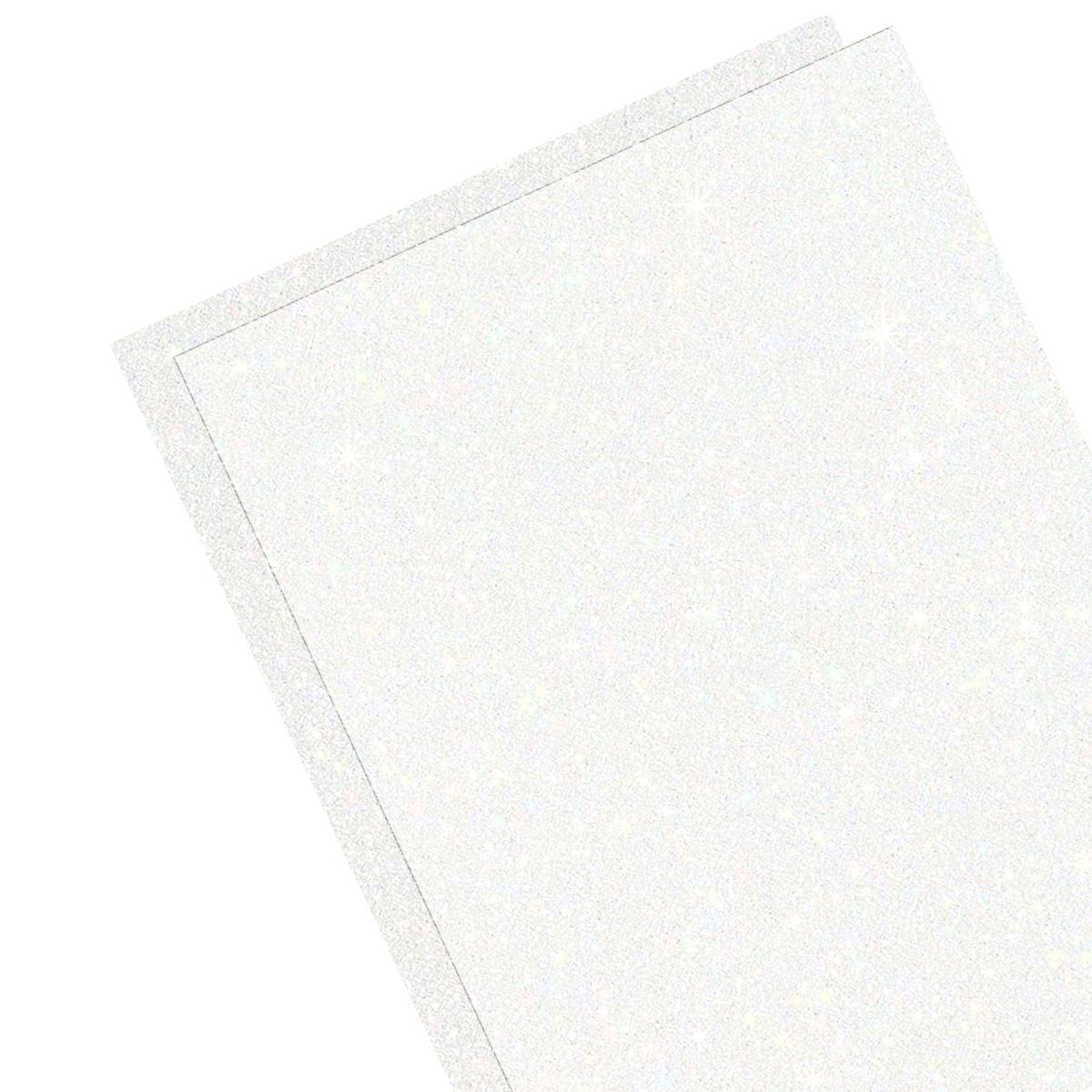 Inkjet Printable Glitter Cardstock / Cartulina Glitter Blanca Imprimible Papel Harmony Paper