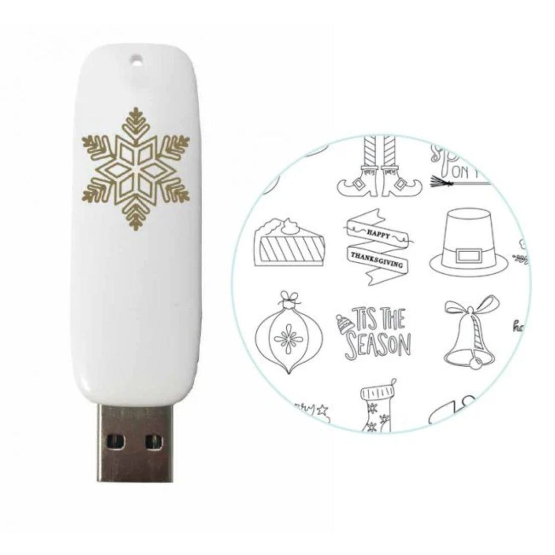 Foil Quill Holiday USB Art / USB con Diseños para Foil Quill Accesorios We R Memory Keepers