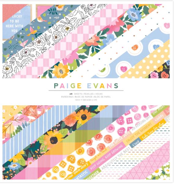 Garden Shoppe Paper Pad  / Block de Papel JardÃn de Flores 12" Papel Paige Evans