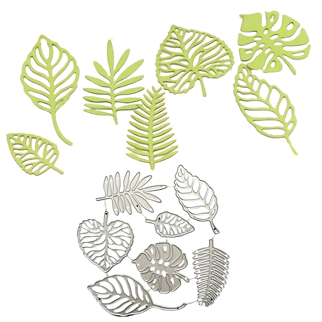 Suajes de Hojas Tropicales Dados de Corte / Suajes / Troqueles Hobbees