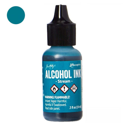 Tim Holtz Alcohol Ink Stream / Tinta al Alcohol Aqua Tintas al Alcohol Ranger