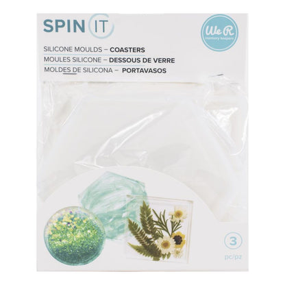 Spin It Coasters Mold / Moldes de Porta Vasos Para Resina Resina Epóxica y Accesorios American Crafts