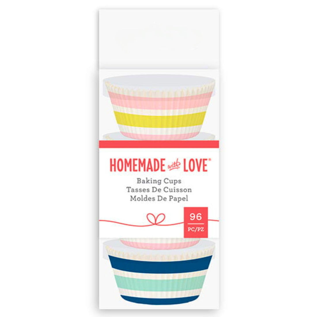 Stripes Baking Cups / Capacillos Decorativos Repostería Homemade with Love