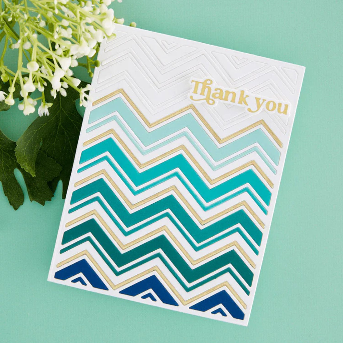 Zig Zag Chevron Cutting Dies / Suajes Grabados Óvalos En Zig Zag Dados de Corte / Suajes / Troqueles Spellbinders