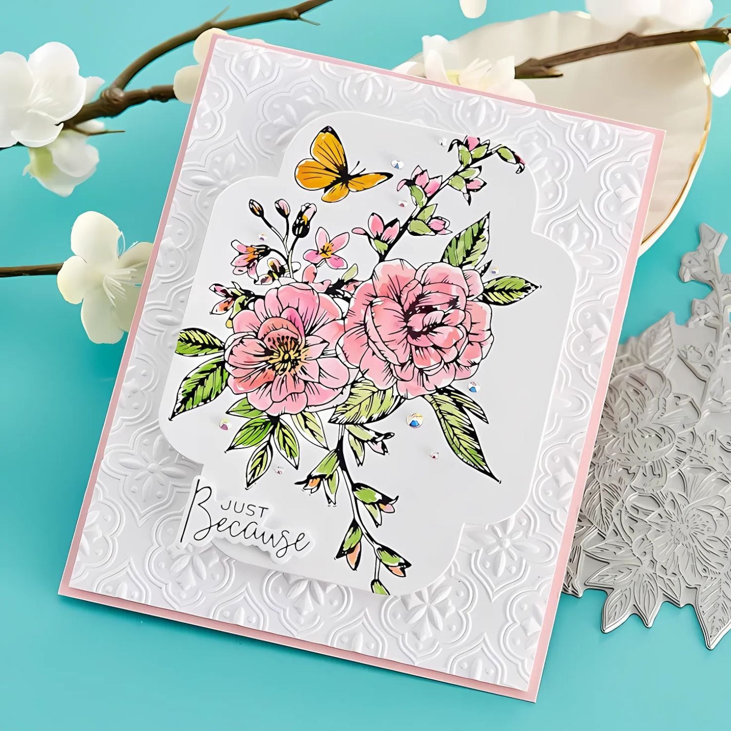 Butterfly Bouquet Press Plates / Placa De Prensa Ramo De Mariposas Accesorios para Suajadoras Spellbinders