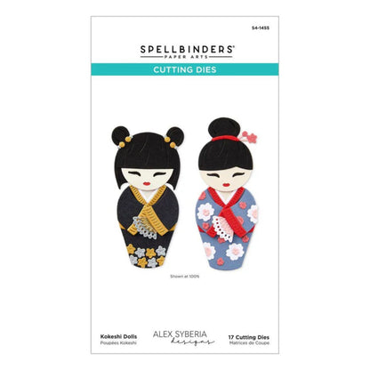 Kokeshi Dolls Cutting Dies / Suajes De Corte Muñecas Kokeshi Accesorios para Suajadoras Spellbinders