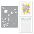 Hello Blooms Stencil / Stencil Plantilla Hola Flores Esténciles / Plantillas Spellbinders