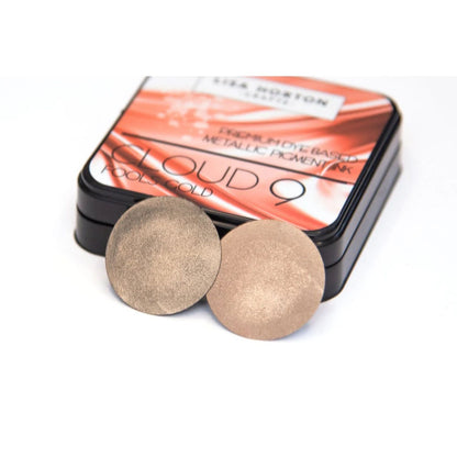 Metallic Pigment Ink Pad / Tinta Metálica Para Sellos Fools Gold Tinta para Sellos Lisa Horton Crafts