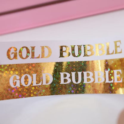 Foil Para Tinta Gold Bubble Holográfico 3m Foil Reactivo Angie Guerra