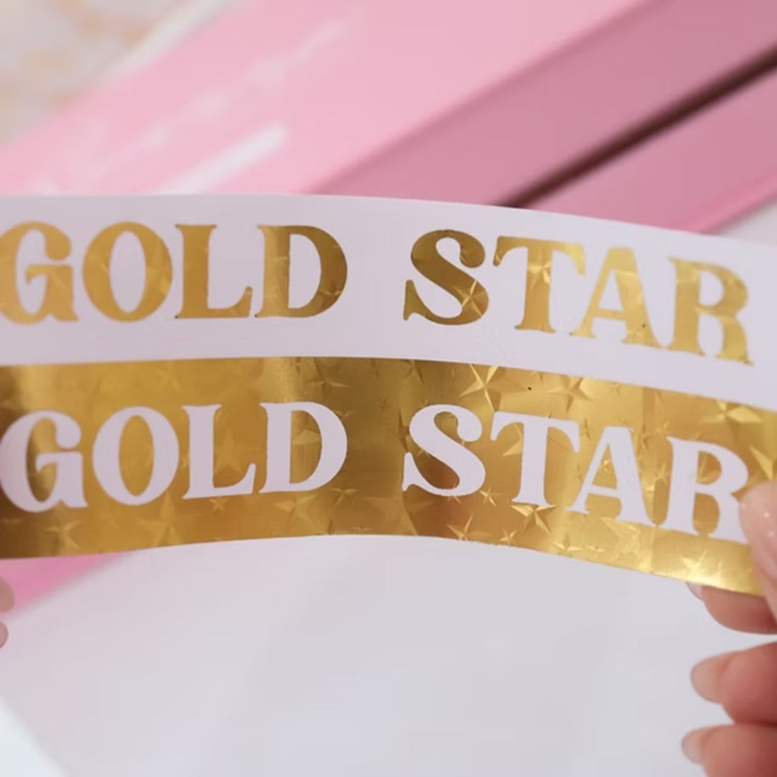 Foil Para Tinta Gold Star Holográfico 3m Foil Reactivo Angie Guerra