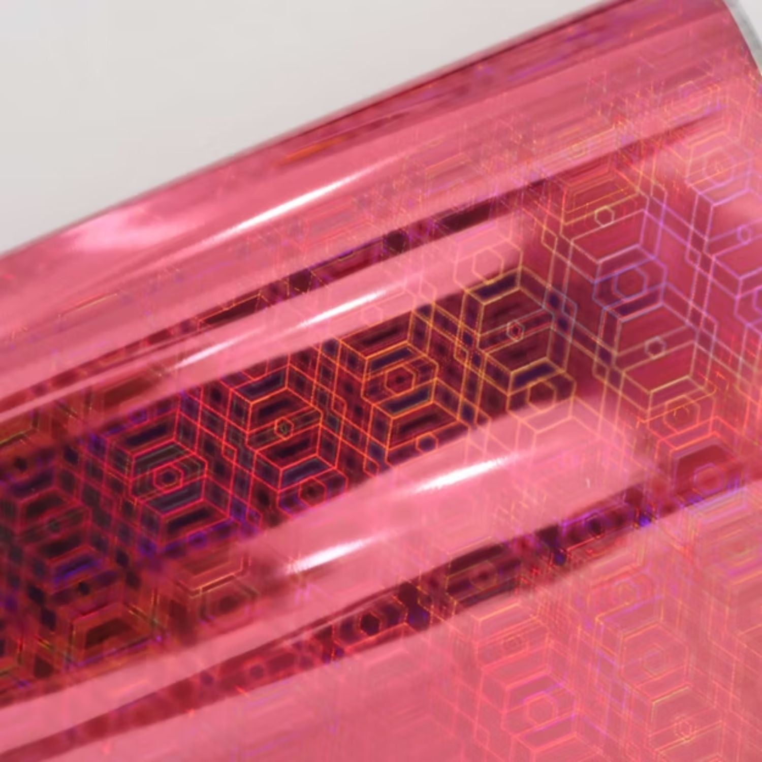 Foil Para Tinta Pink Geometric Holográfico 3m Foil Reactivo Angie Guerra