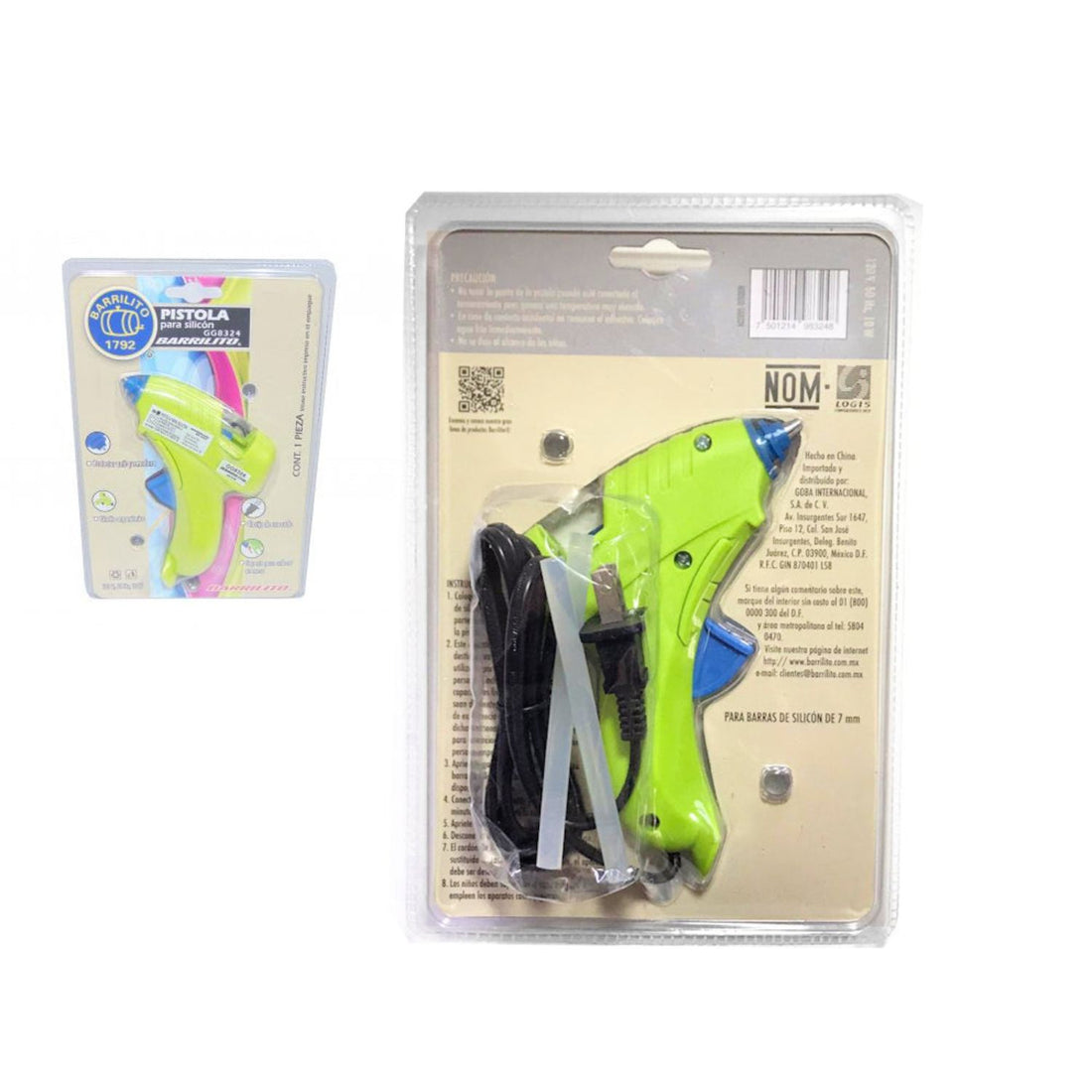 Pistola de Silicón Chica Adhesivos / Pegamentos Barrilito