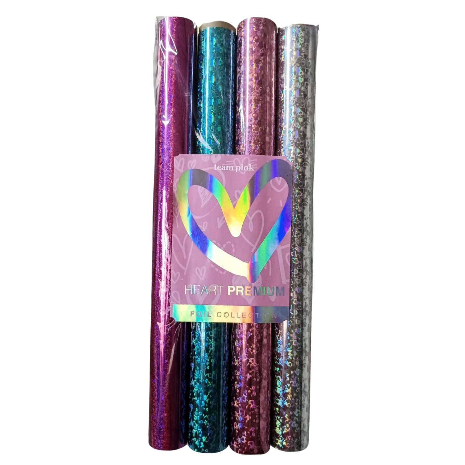 Foil Set De 4 Para Tinta Heart Premium Holográfico 3m Descontinuado Angie Guerra