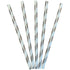 Paper Straws Silver / Popotes de Papel Decorativo Plateados Adornos / Embellishments American Crafts