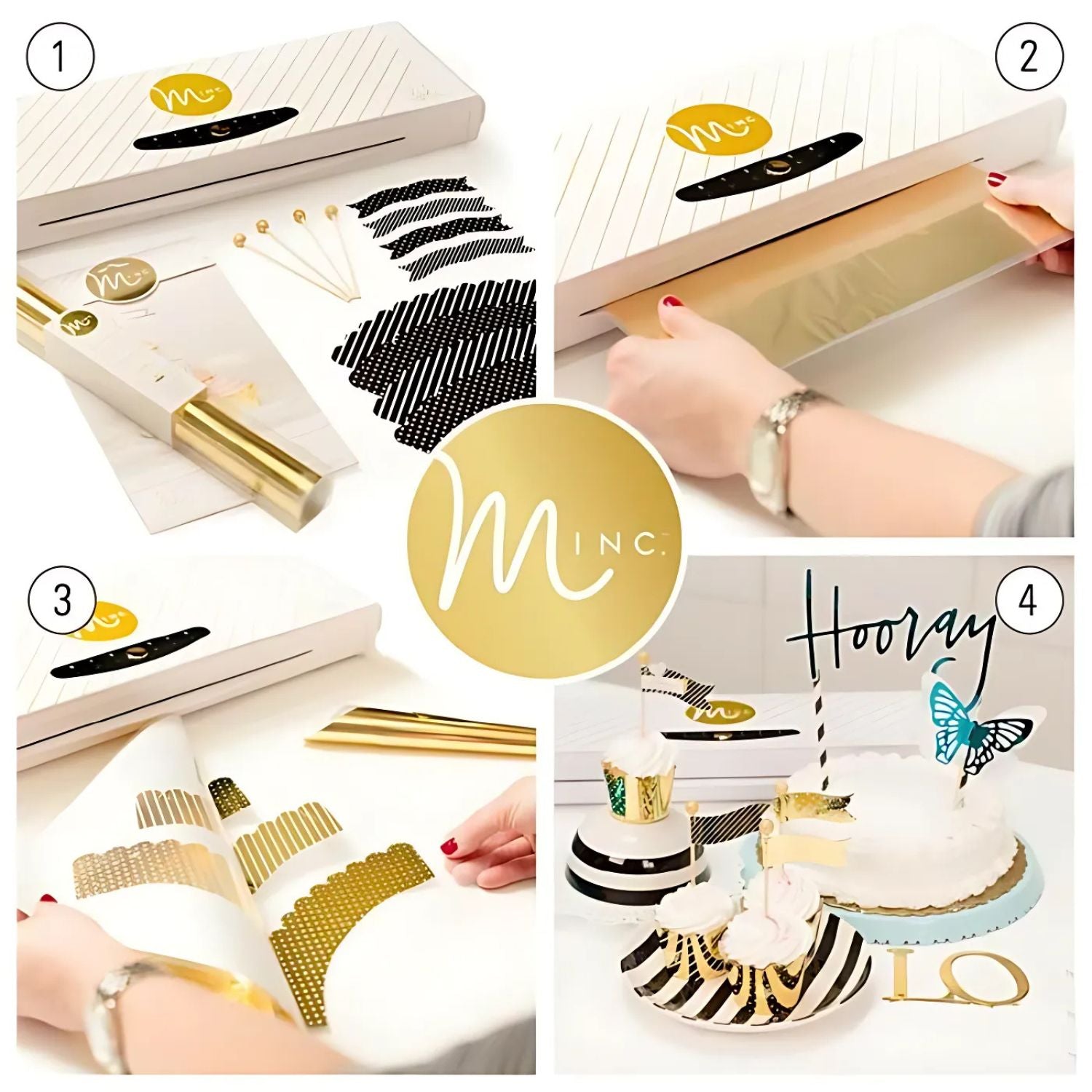 Foil Machine Heidi Swapp 12&quot; Xmas Minc / Máquina Minc Papel Kit Navideño 170 Pzas Extra Máquinas Heidi Swapp