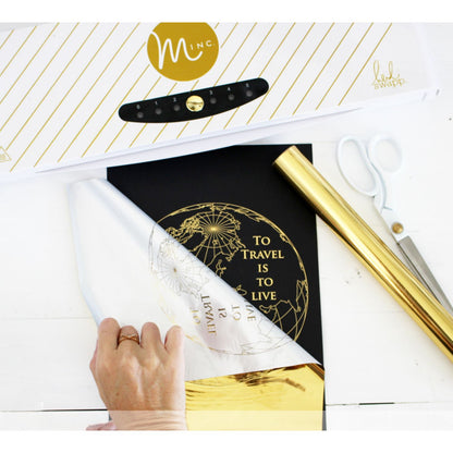 Foil Machine Heidi Swapp 12&quot; Xmas Minc / Máquina Minc Papel Kit Navideño 170 Pzas Extra Máquinas Heidi Swapp