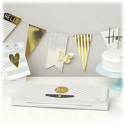 Foil Machine Heidi Swapp 12&quot; Xmas Minc / Máquina Minc Papel Kit Navideño 170 Pzas Extra Máquinas Heidi Swapp