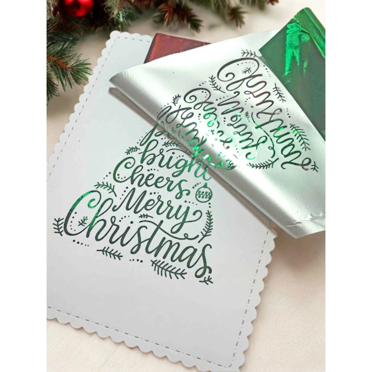 Foil Machine Heidi Swapp 12&quot; Xmas Minc / Máquina Minc Papel Kit Navideño 170 Pzas Extra Máquinas Heidi Swapp