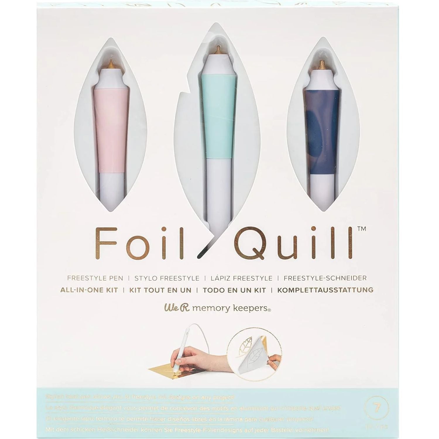 Foil Quill Freestyle Kit / 3 Bolígrafos Foil Quill a Mano Libre Herramientas We R Memory Keepers