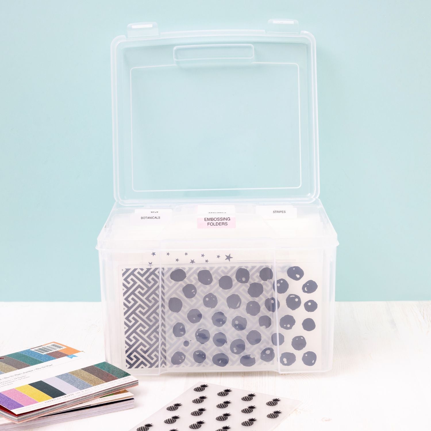 Die &amp; Stamp Storage Bin / Organizador de troqueles y sellos Almacenamiento y Organización We R Memory Keepers