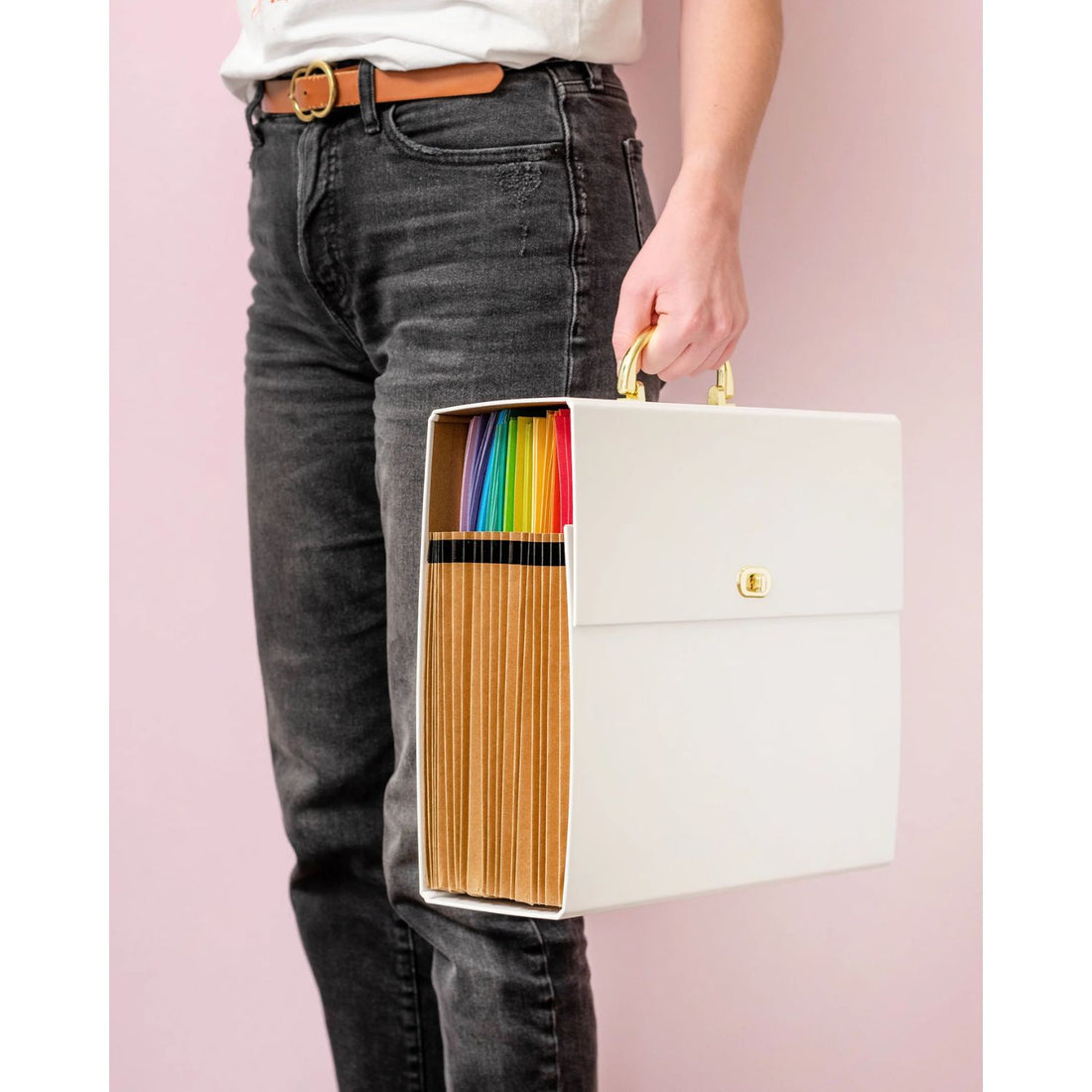 Accordion Paper Storage Pink / Organizador Tipo Acordeón para Papel Almacenamiento y Organización We R Memory Keepers