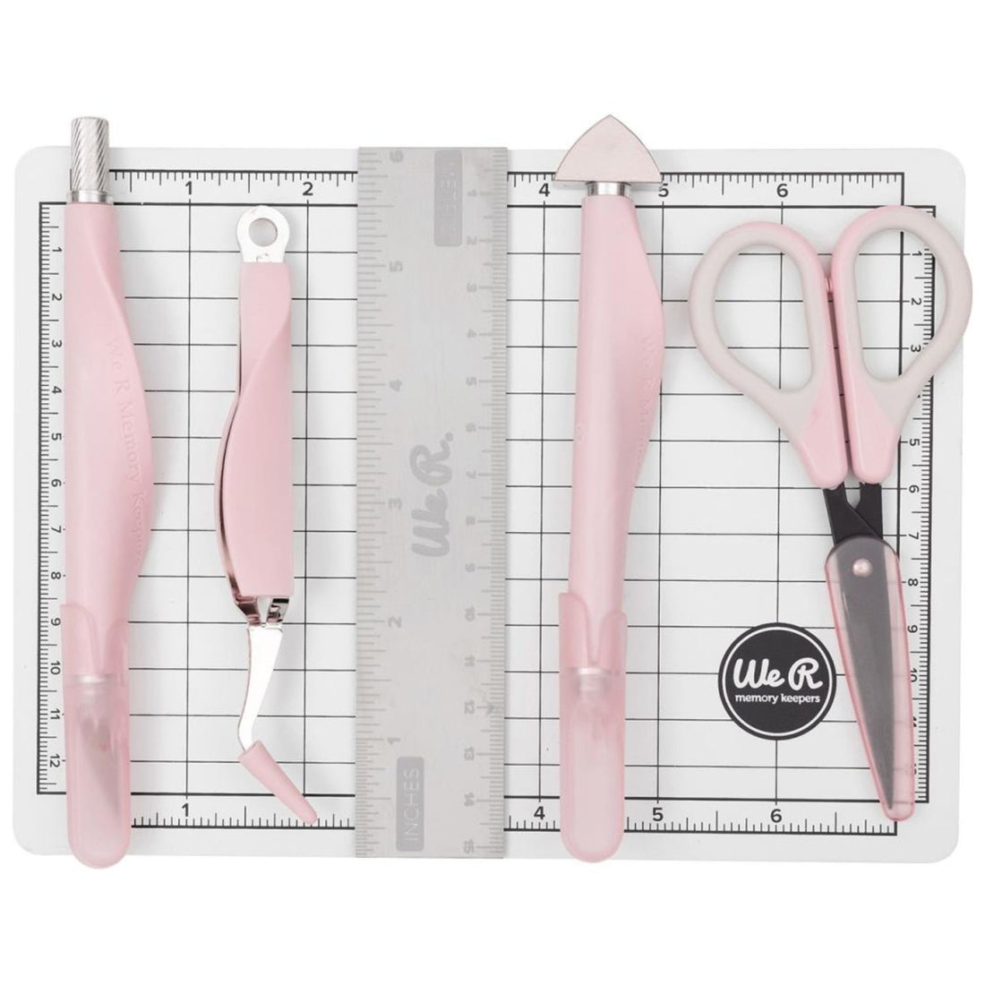 Magnetic Mini Tool Kit Pink / Kit de herramientas Magnéticas Rosa Herramientas We R Memory Keepers