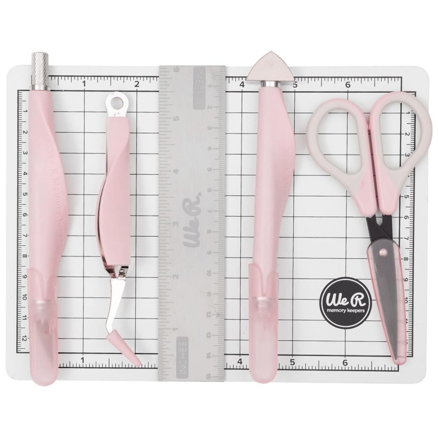 Magnetic Mini Tool Kit Pink / Kit de herramientas Magnéticas Rosa Herramientas We R Memory Keepers