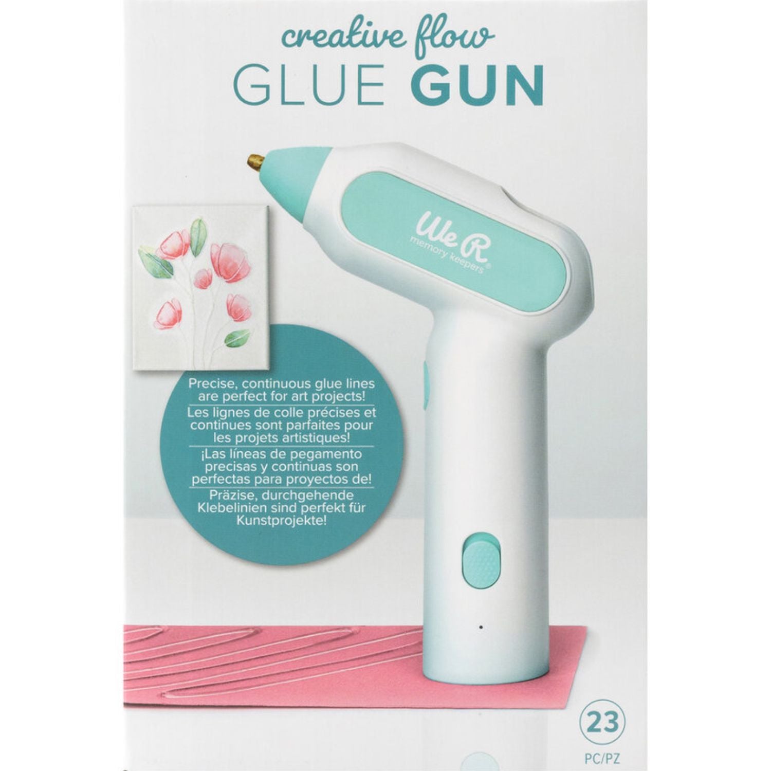 Creative Flow Glue Gun / Pistola Inálambrica de Silicón Continuo Adhesivos / Pegamentos We R Memory Keepers