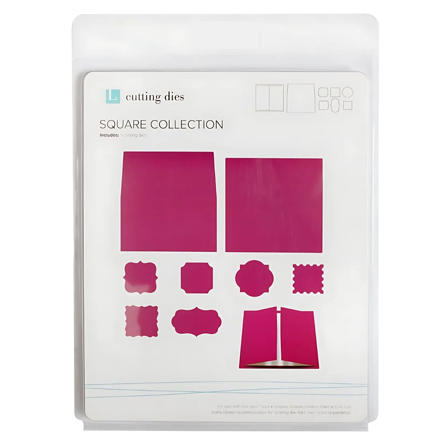Envelope Square Collection Dies / Suajes de Cuadros y Etiquetas Dados de Corte / Suajes / Troqueles LifeStyle Crafts