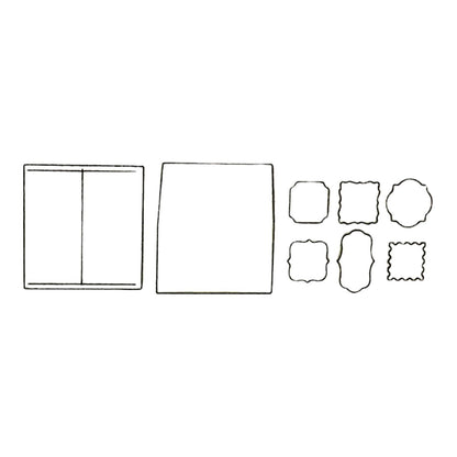 Envelope Square Collection Dies / Suajes de Cuadros y Etiquetas Dados de Corte / Suajes / Troqueles LifeStyle Crafts