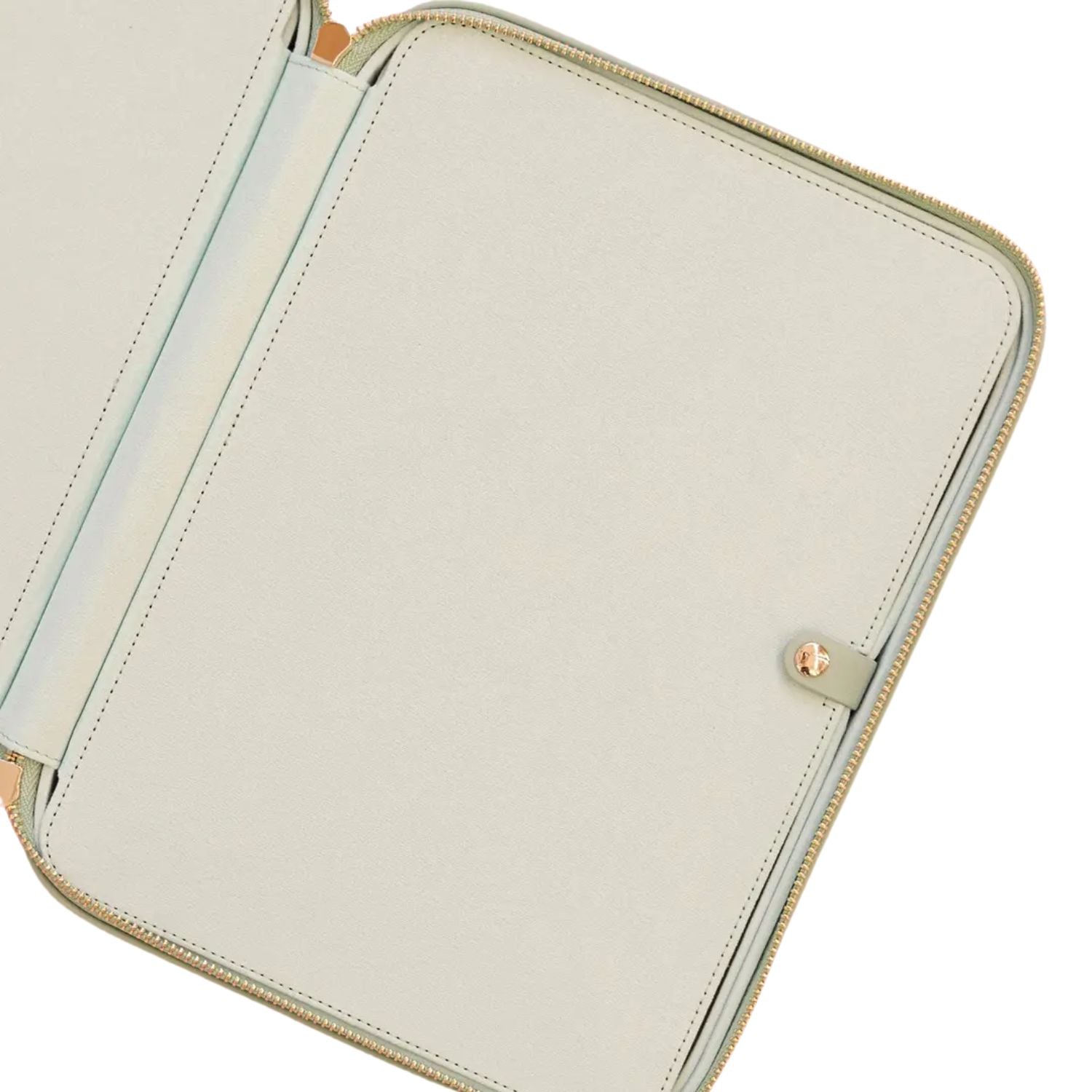 Estuche Caja de Cuero Vegano Deluxe Menta Organizadores Kimidori Colors