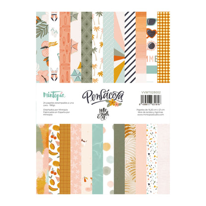 6x8&quot; Block de Papel Estampado Pensacola Papel Mintopía