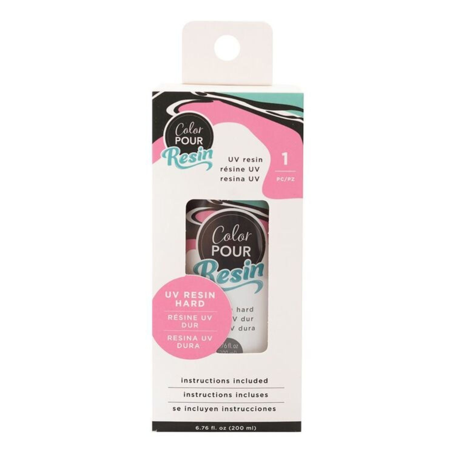 Color Pour UV Hard Resin Clear / Resina UV Dura 200 ml Resina Epóxica y Accesorios American Crafts