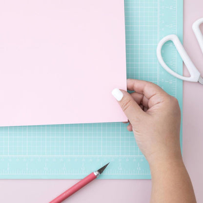 Double-Sided Self-Healing Cutting Mat 17x23 In / Tapete De Corte Autoreparador Turquesa Tapetes, Mats American Crafts