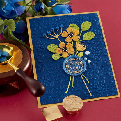 3D Textured Impressions Floral &amp; Vine / Folder De Grabado 3D Floral &amp; Vine Folders de Grabado Spellbinders