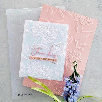 3D Textured Impressions Beautiful Blooms / Folder De Grabado 3D Flores Hermosas Folders de Grabado Spellbinders