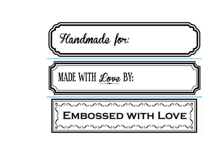 Embossing Handmade By 3 Borders /3 Folders de Grabado Frases Folders de Grabado Darice