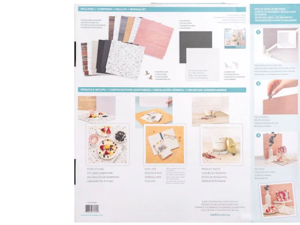 ShotBox ShotDrop Kit  / Kit de Fondos para Fotos Accesorios We R Memory Keepers