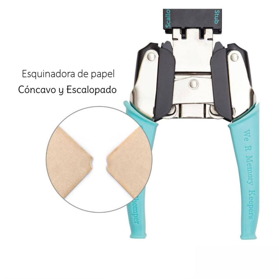 Corner Chomper Stub & Scallop / Esquinadora Escalopa y Cóncavo Perforadoras We R Memory Keepers