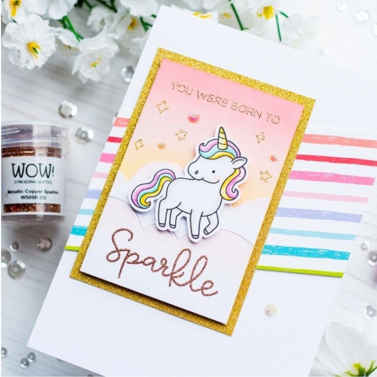 Metallic Copper Sparkle Embossing Powder / Polvo de Embossing Cobre Brilloso Polvos de Embossing Wow!