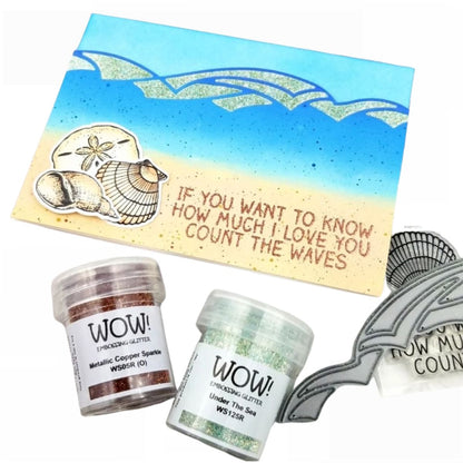 Metallic Copper Sparkle Embossing Powder / Polvo de Embossing Cobre Brilloso Polvos de Embossing Wow!