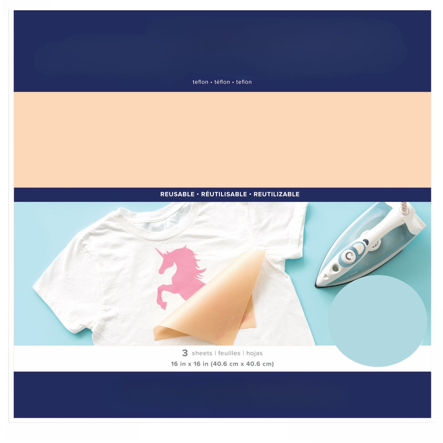 Ironing Heat Shield / 3 Hojas de Teflon Protectoras del Calor Herramientas American Crafts