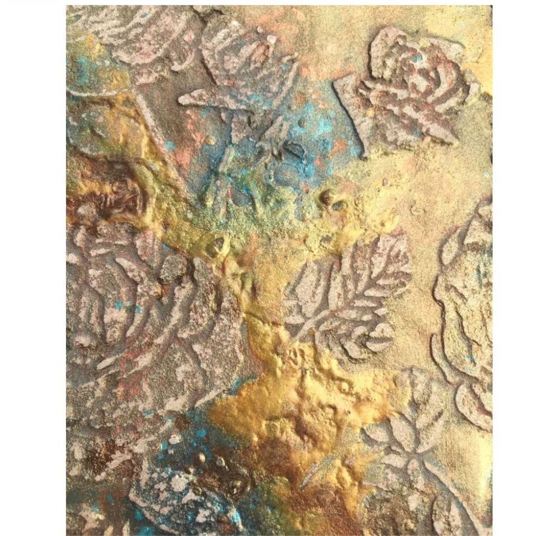 Cabbage Roses Stencil/ Esténcil Rosas Esténciles / Plantillas The Crafters Workshop