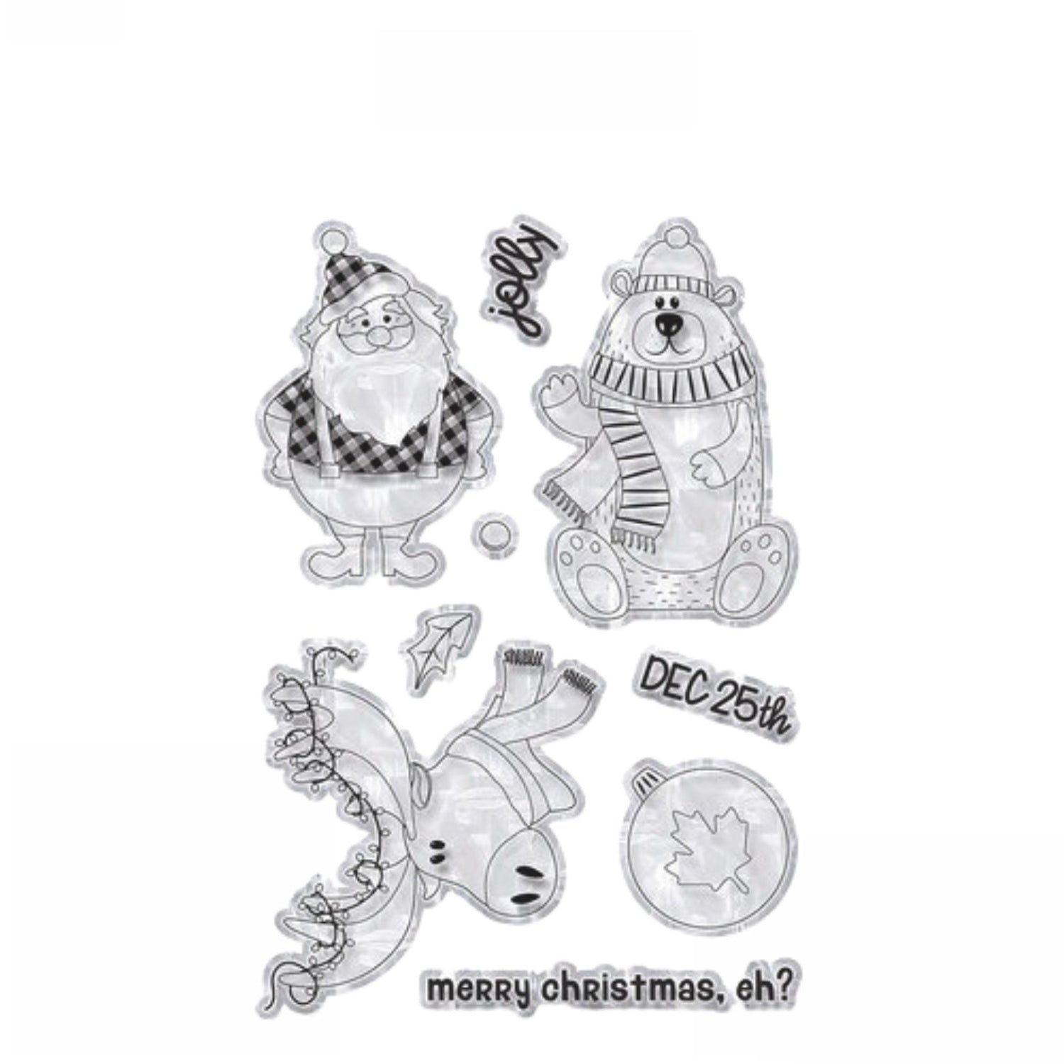 Canada Christmas Stamps / Sellos de Polímero Navideños Sellos Photo Play