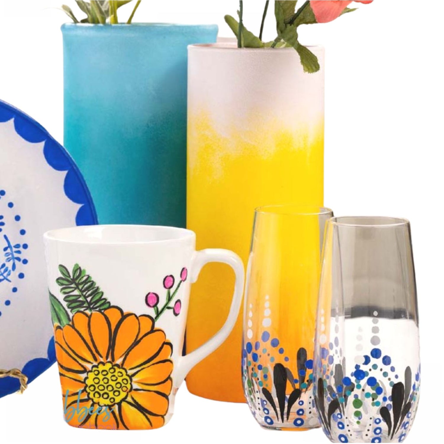 Enamel Paint Lemon Custard / Pintura de Esmalte Amarillo Esmaltes Folk Art