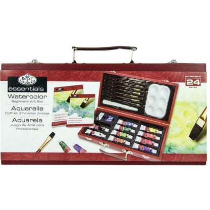Beginner Watercolor Painting Wooden Box Set / Set de Acuarelas para Principiantes Acuarela Royal Langnickel