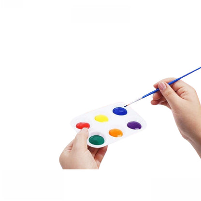 White Plastic Palette / Paleta Blanca Para Pintura Herramientas Cousin