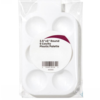 White Plastic Palette / Paleta Blanca Para Pintura Herramientas Cousin